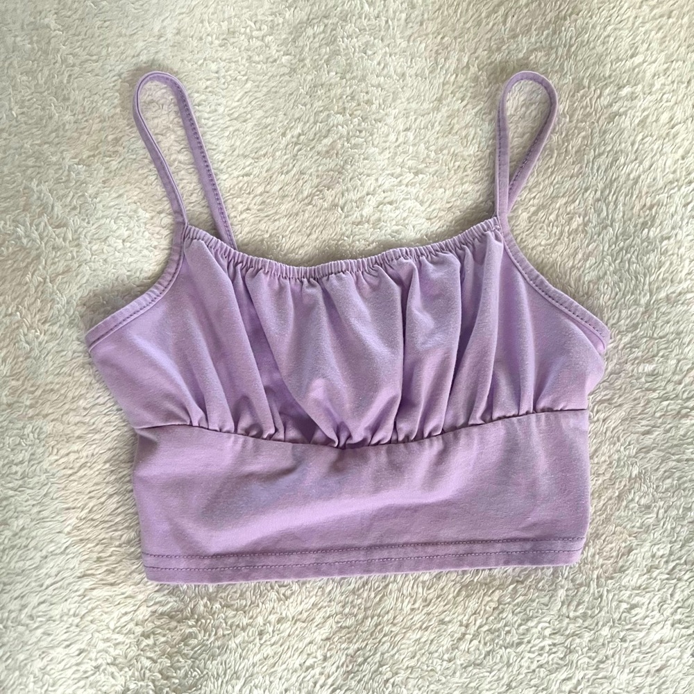 Shein Purple Cropped Top, Size Girls 10-12